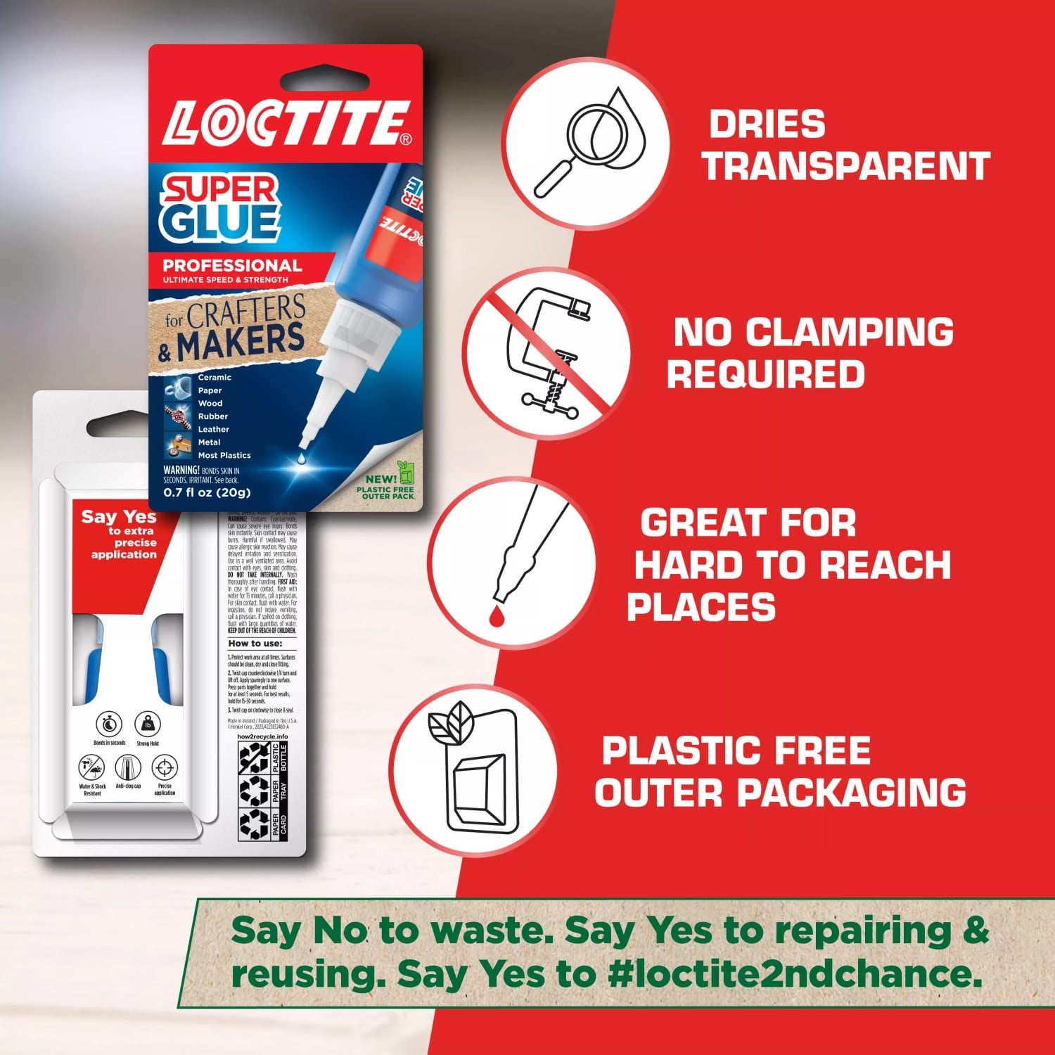 Loctite Liquid Professional Super Glue Bottle - 0.7 oz