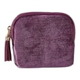 thumbnail image 1 of Estuche para Pulseras Caja Portátil de Joyas Compartimentos Independientes Terciopelo Cremallera de Borla Adecuado para Mujeres Madres Oficina Vacaciones Violeta, 1 of 8