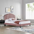 thumbnail image 3 of Modway Daisy Performance Velvet Queen Platform Bed, 3 of 11