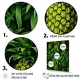 thumbnail image 3 of Designart "A Tapestry Of Pineapples In The Tropics" Pineapples Floater Framed Wall Art Living Room, 3 of 5