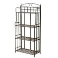 thumbnail image 4 of International Caravan Santa Fe 4 Tier Iron Bakers Rack in Matte Brown, 4 of 4