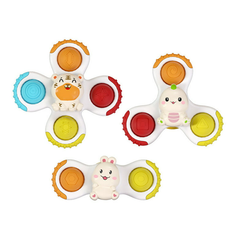 3pcs Suction Cup Fidget Spinner For Babies Suction Cup Spinner Toys Baby  Toys, Baby Fidget Spinner Suction