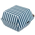 thumbnail image 2 of Bio Tek Blue and White Stripe Paper Burger Box - Ripple Wall - 4" x 4" x 3 3/4" - 100 count box, 2 of 10
