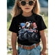 thumbnail image 5 of Camiseta con estampado estético novedoso para niños, diseño de camión monstruo con águila calva y bandera estadounidense del 4 de julio, camisetas lindas para niños, camisetas modernas y geniales pa, 5 of 7