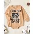thumbnail image 3 of Bagilaanoe Newborn Baby Girl Oversized Romper Sweatshirt Long Sleeve Bodysuits Print Pullover 3M 6M 12M 18M Infant Casual Tee Tops, 3 of 9
