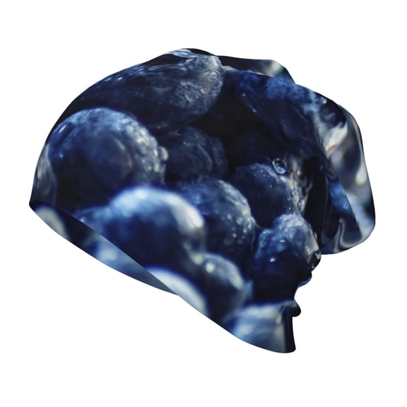 Rateoe Blueberry Kids Beanie Warm Knit Beanie Hats Boys Girls Winter Hat Soft Slouchy Hats for Kids