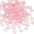 thumbnail image 1 of Uxcell 11mm Crystal Star Beads, 100 Pcs Acrylic Star Bead, Pink, 1 of 5