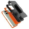 thumbnail image 5 of Hisdou For Motorola Edge 2025 Holster Case,[3 in 1] Heavy Duty Case With Belt Clip Kickstand Shockproof Cover Shell Bumper Phone Case For Motorola Edge 2025 6.7"|Orange, 5 of 6