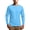 Sky Blue-B, variant on Men's Blend Long Sleeve Tees, Moisture Wicking, Odor Protection, UPF 30+, Gray XXL(XXL)