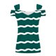 thumbnail image 4 of Camisas de Manga Corta para las Mujeres, Cuello en V Plegable de Impresión Del Hombro Top Casual Hecho de Poliéster Cómodo para el Verano, Tops de Bikini para las Mujeres, 4 of 9