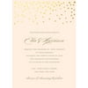 Gold Dots Standard Wedding Invitation