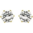 thumbnail image 6 of 5.25mm Cubic Zirconia Stud Earrings in 14k White Gold, 6 of 8