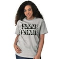 thumbnail image 5 of Femme Fatale Girly Rude Sassy Cute Women's Graphic T Shirt Tees Brisco Brands S, 5 of 5