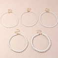 thumbnail image 3 of Flmtop Collier 1/5 Pcs Élégant Finition Soignée Bijoux Faux Perle Ronde Ras-du-Cou pour Usage Quotidien, 3 of 10