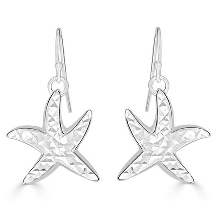 Pori Jewelers Sterling Silver Starfish Drop Earrings