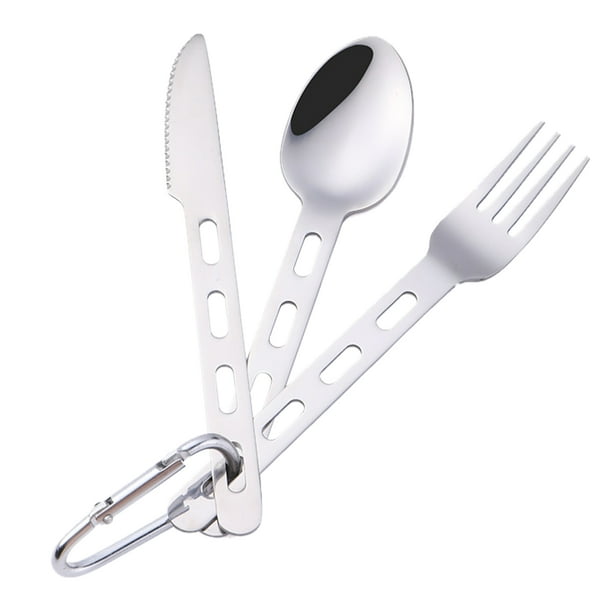 3pcs Travel Camping Cutlery Set Lightweight Camping Cutlery for One