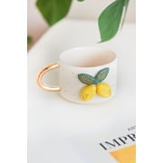 Ceramic Mug With Gold Handle A Festive Charm For The Holidays