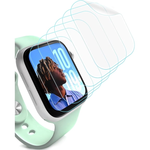 Bicmice Screen Protector for Apple Watch 40mm (6 Pack) Self-Healing TPU Flexible Film Cover for Apple Watch SE Series 6 5 4 40mm, Anti-Bubble, HD Ultra-Thin, Easy Installation