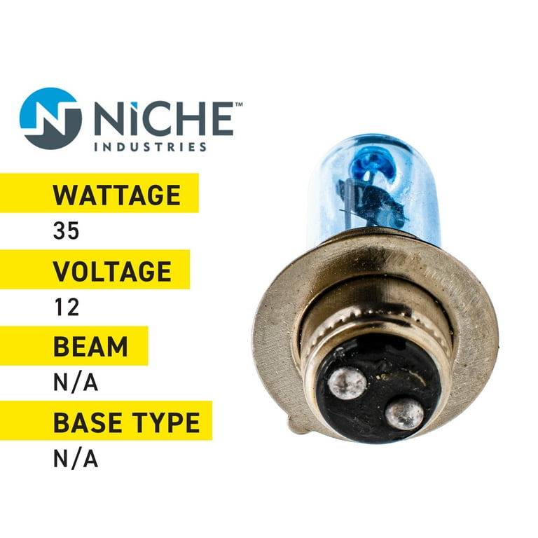 Niche Headlight Bulb for Yamaha Kodiak 450 Honda FourTrax 300 ATV