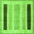 thumbnail image 1 of Ahgly Company Indoor Square Abstract Green Modern Area Rugs, 4' Square, 1 of 4