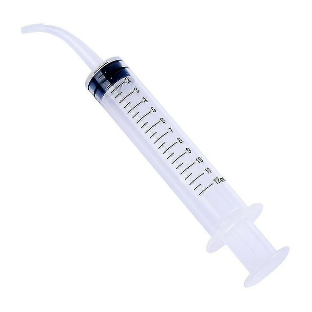 Limpiador de oídos Lavadora Jeringa Codo Tubo de goma Herramienta de eliminación de limpieza de cerumen Cera de riego de lavado, 1 pieza, Blanco Shizhi Boutique