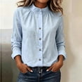 thumbnail image 4 of Aezemi Womens Button down Shirts, Work Lightweight Tailored Long Sleeve Dress Blouses, Collared Work Dressy Casual Tops, S-3XL, 4 of 9