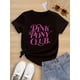 thumbnail image 1 of Moda para chicas dulces: camiseta de algodón puro para niñas, fuente rosa PINK PONY CLUB, con estilo dulce y sentimiento de niña., 1 of 6