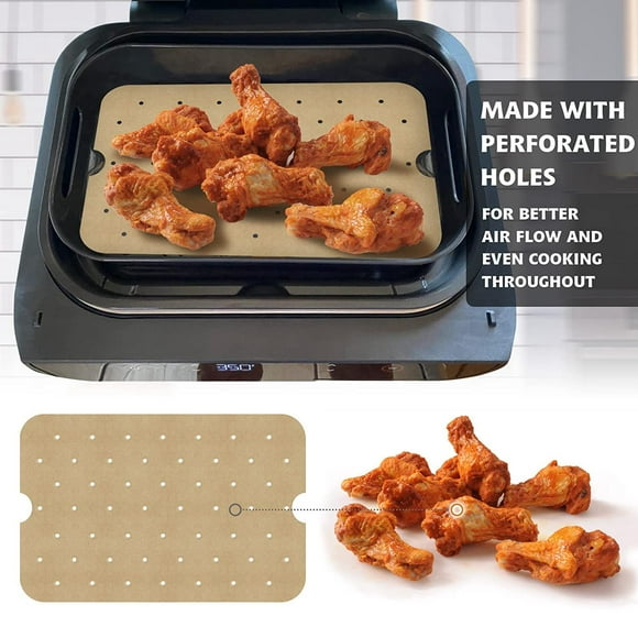 200 Pcs Air Fryer Parchment Paper Liners for Ninja Foodi XL Smart FG551 6-In-1 Indoor Grill for Ninja Foodi Accessories