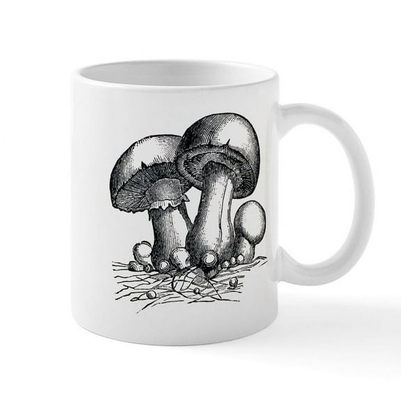 CafePress - Mushrooms Mug - 11 oz Ceramic Mug - Novelty Coffee Tea Cup