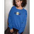 thumbnail image 2 of Amour Yellow Daisy Sweatshirt Women -Image by Shutterstock, Female Small, 2 of 4