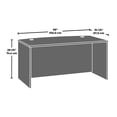 thumbnail image 5 of Sauder Affirm Engineered Wood Bowfront Executive Desk in Classic Cherry, 5 of 5