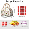 thumbnail image 5 of Lunch Bag Women Insulated Lunch Box Reusable Leakproof Large Cooler Tote for Healthy Eating Enthusiasts with Side Pockets for Work Office Picnic Sushi, 5 of 7