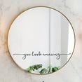 thumbnail image 4 of 1pc, Mirror Decal, Love Yourself And Love Life Inspirational Quotes Wall Sticker, Bathroom Decor Shower Door Decal, Window Sticker, Bedroom Bathroom Background Wall Decor, Home Decor, 4 of 5