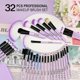 thumbnail image 3 of Make up Brushes, VANDER Professional 32pcs Makeup Brush Set, Makeup Brushes Set Foundation Blending Cosmetic Brush Set Kit,Purple, 3 of 4