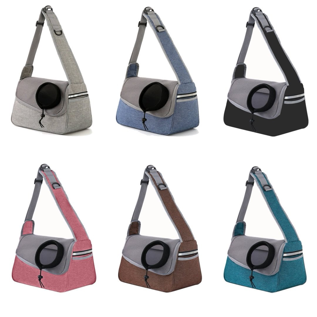 Pet Sling Carrier Travel Bag for Small Dogs & Cats Under 11 Lb | Comfortable, Adjustable, Waterproof, Breathable | Ideal for Travel, Walks & Adventures