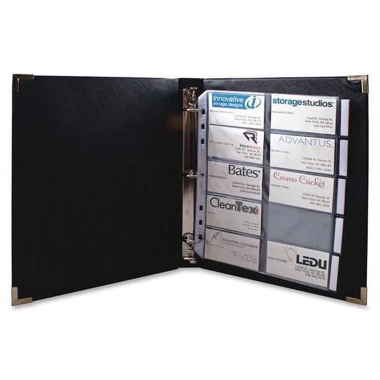 anglers 3 ring business card binder 3 Ring Binders, 3 Inch Angle D-Rings, White, 4 Pack, Clear View, Pockets