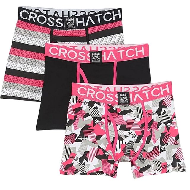 Crosshatch Boxeurs pour Hommes Crystaline (Lot de 3)