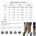 thumbnail image 3 of Linen Shorts for Men with Drawstring Elastic Waistband Shorts with Pockets Flat Front Linen Shorts Cotton Linen Lightweight Casual Summer Vacation Wear,Brown XL, 3 of 5