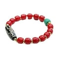 thumbnail image 4 of 9mm Nine Eye Dzi Bead Bracelet Tibetan Style Spiritual Talisman Buddhist Amulet Meditation Jewelry for Men Women Gift, 4 of 11