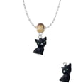 thumbnail image 2 of Delight Jewelry Resin Black Cat Mia Monkey Charm Necklace, 2 of 4