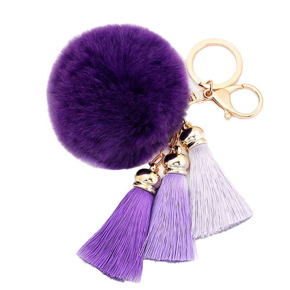 SOPOTUTU fancy keychains for women Key Pendant Purple 1Set