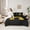 Black Gold A, variant on Feelyou Initial A Letter Twin Bedding Sets 7-Piece for Kid, Cartoon Monogrammed Bedding Comforter Set, Baseball Sports Lover Reversible Sheet Sets, Microfiber Bedroom Decor