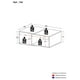 thumbnail image 5 of Mesa de Centro Madik Estilo Moderno Combinado Blanco/Almendra 704.0023, 5 of 5