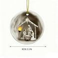 thumbnail image 3 of WEGFTDUOP Christmas Round Acrylic Hanging 8cm Nativity Scene Hanging Ornaments Transparent Colored Acrylic Holiday Decorations Christmas Tree Door And Window Pendants, 3 of 5