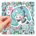 thumbnail image 2 of Pegatinas Hatsune Miku Anime, vinilo impermeable, 65 unidades, 2 of 5