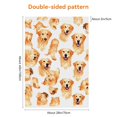 thumbnail image 2 of Cute Retriever Garden Flag for Outdoor Deco for Porch Farmhouse Front Door, Puppy Stickers Cute Dog Face Double Side Hanging Decoration Golden Retriever Decor Yard Decoration 28x40 Inches, 2 of 6