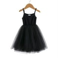thumbnail image 3 of Toddler Halter Short Skirt Vest Solid Color Tulle Skirt Baby Girls Dress for 9M-7T, 3 of 5