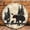 Bear Family Clock, variant on 12 Inch Wall Clock, Aurora Borealis Wooden Round Wall Clocks with Silent Non-Ticking Quartz Movement, Battery Operated, Art Decor Hanging Clock for Kitchen, Bathroom, Bedroom, Living Room