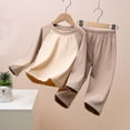 thumbnail image 2 of FAIWAD Toddler Kids Winter 2 Piece Set Soft Pullover Tops Matching Stretch Pants Casual Suit for Girl Boy, 2 of 3