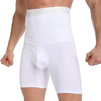Mens Tummy Control Shapewear High Waist Slimming Abdomen Compression Shorts Boxer Briefs Body Shaper Underwear